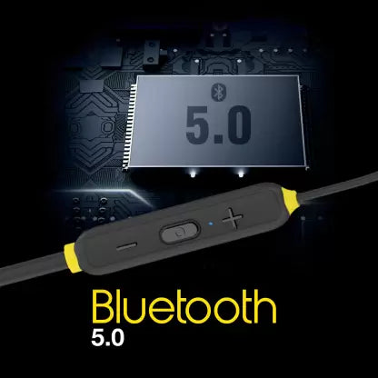 INFINITY by HARMAN Glide N120 Neckband with Advanced 12mm Drivers, Dual Equalizer, IPX5 Sweatproof Bluetooth Headset  (Black, Yellow, In the Ear) INFINITY by HARMAN Glide N120 Neckband with Advanced 12mm Drivers, Dual Equalizer, IPX5 Sweatproof Bluetooth Headset  (Black, Yellow, In the Ear)